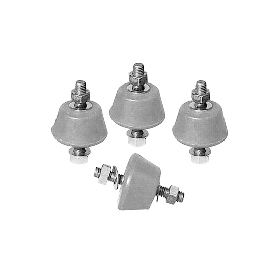 Опора антивибрационная NICCONS серая (39x22мм) до 50кг; 9898-023 (комплект 4шт с крепежем)