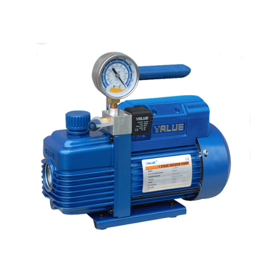 Насос вакуумный VALUE; VI120SV (1ступ; маном/солен/смотр; 51 l/min;2Pa/150mic;R410A/407C/134a/12/22)