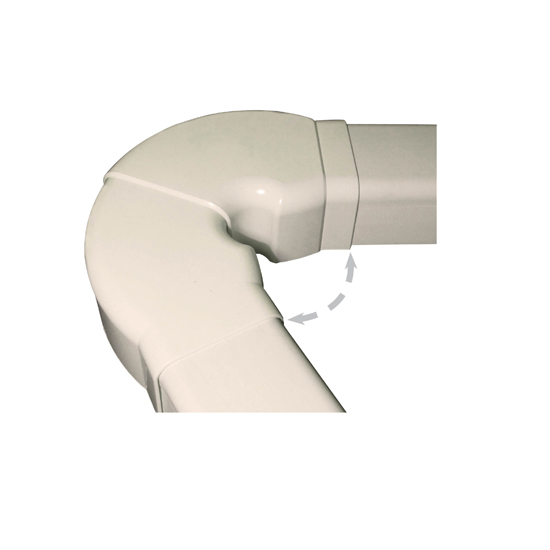 Угол пластиковый регулируемый ARTIPLASTIC (80х60мм); 0822PR-W коробка 6шт