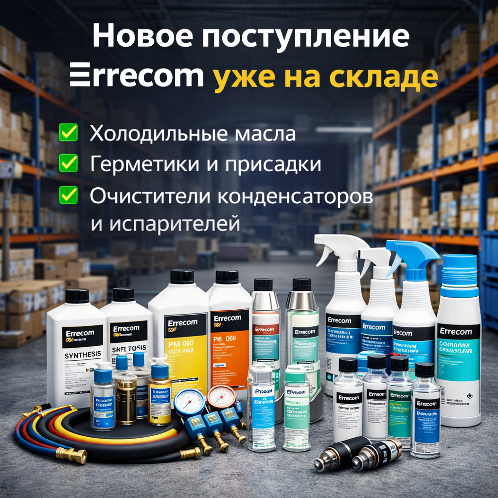 А вы уверены в своих расходниках? Итальянское качество Errecom — теперь доступно в «Элитхолод»