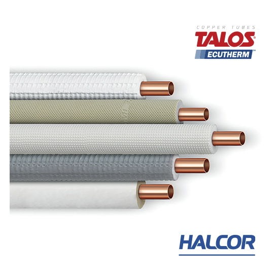 Труба медная HALCOR ECUTHERM 3/4" в теплоизоляции EN 12735-1 (мягкая, 25.000х0,90мм) 19,05мм АРХИВ