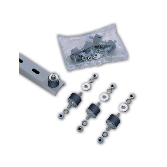 Опора антивибрационная NICCONS черная (30x20мм) до 80кг; 9898-028 (комплект 4шт с крепежем)