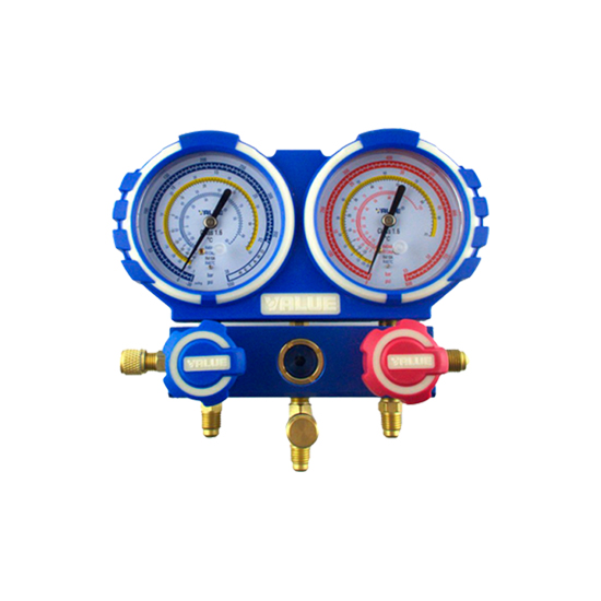 Манометрический коллектор VALUE; VMG-2-R32 (R32;ø68мм;шланги 120см:R&Blue1/4-5/16,Yell 1/4-1/4;кейс)
