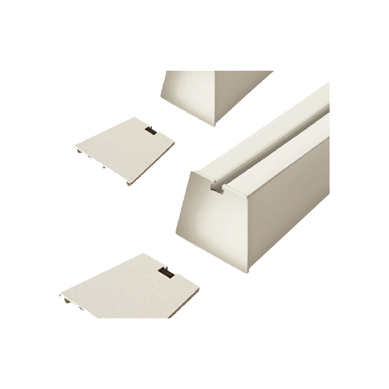 Заглушка ПВХ опоры кондиционерной ARTIPLASTIC (белая RAL9001); 0342TS (24шт/кор)